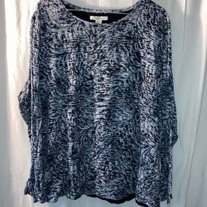 Coldwater creek lined long sleeved shirt